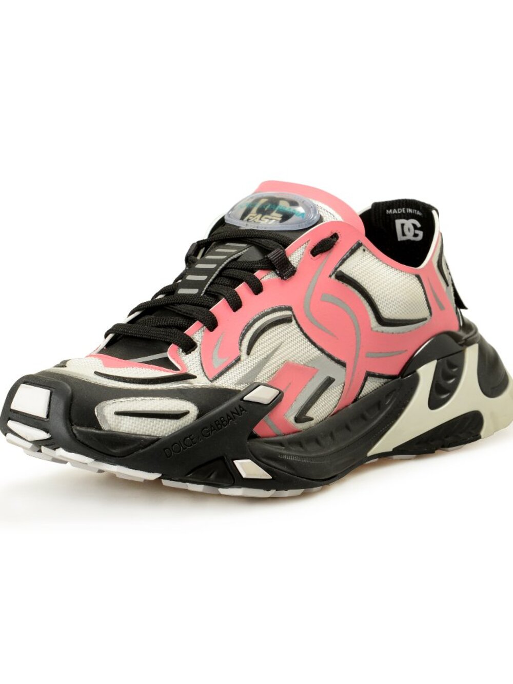 Dolce & Gabbana Men's Pink/Black Athletic Sneakers Shoes US 11 IT 44